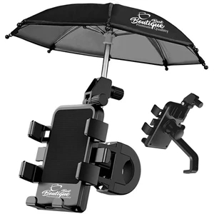 Adjustable Height Motorcycle Phone Holder with Umbrella