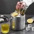 Double Walled Metal Ice Buckets with Tong | https://www.bestnamebadges.com