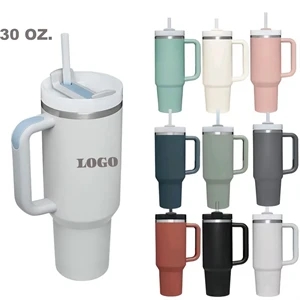 H 2.0 FlowState Tumbler with Handle and Straw Lid | https://www.bestnamebadges.com