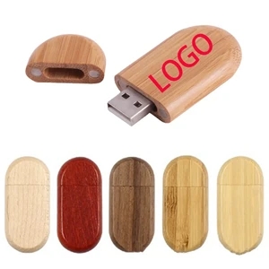 8GB Wooden Shell Metal Flash Drive USB For Computer/Laptop