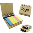 Pocket Size Spiral Sticky Note Pad and Tape Flags | https://www.bestnamebadges.com