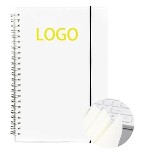 Recycled Spiral Notebook Diaries With Elastic Band