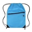 Drawstring Backpack with Front Zipper Pocket | https://www.bestnamebadges.com