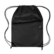 Drawstring Backpack with Front Zipper Pocket | https://www.bestnamebadges.com