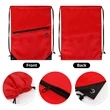 Drawstring Backpack With Front Zipper Pocket (Ocean) | https://www.bestnamebadges.com