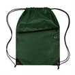 Drawstring Backpack With Front Zipper Pocket (Ocean) | https://www.bestnamebadges.com