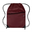 Drawstring Backpack With Front Zipper Pocket (Ocean) | https://www.bestnamebadges.com