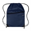 Drawstring Backpack With Front Zipper Pocket (Ocean) | https://www.bestnamebadges.com