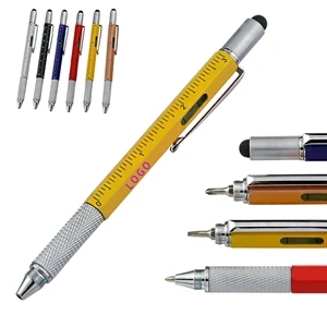 6-In-1 Multi-Tool Ruler Screwdriver Touch Pen