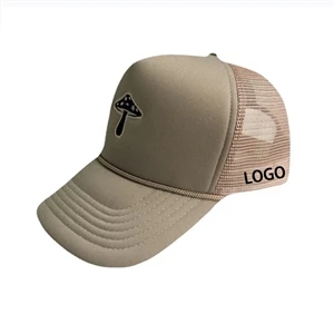 5 Panel Mid Profile Mesh Back Trucker Rope Hat