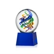 Galileo Award on Robson Base - Blue | https://www.bestnamebadges.com