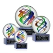 Galileo Award on Hancock Base - Blue | https://www.bestnamebadges.com