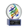 Galileo Award on Hancock Base - Blue | https://www.bestnamebadges.com