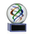 Galileo Award on Hancock Base - Blue | https://www.bestnamebadges.com