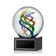 Galileo Award on Square Marble Base | https://www.bestnamebadges.com