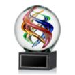 Galileo Award on Square Marble Base | https://www.bestnamebadges.com
