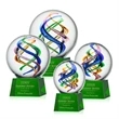 Galileo Award on Robson Base - Green | https://www.bestnamebadges.com