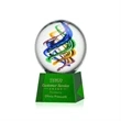 Galileo Award on Robson Base - Green | https://www.bestnamebadges.com