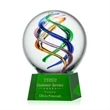 Galileo Award on Robson Base - Green | https://www.bestnamebadges.com