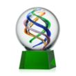 Galileo Award on Robson Base - Green | https://www.bestnamebadges.com