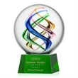 Galileo Award on Robson Base - Green | https://www.bestnamebadges.com
