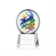 Galileo Award on Robson Base - Clear | https://www.bestnamebadges.com