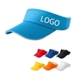 Adjustable 100% Cotton Empty Top Baseball Cap/ Visor | https://www.bestnamebadges.com