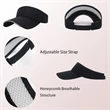 Adjustable 100% Cotton Empty Top Baseball Cap/ Visor | https://www.bestnamebadges.com