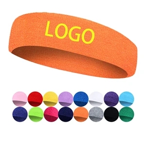 Sweat-Absorbing Colorful Sports Headband Sweatband