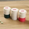 Portable Cylindrical Sealed Medicine Cutter Pill Box | https://www.bestnamebadges.com