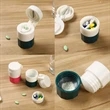 Portable Cylindrical Sealed Medicine Cutter Pill Box | https://www.bestnamebadges.com