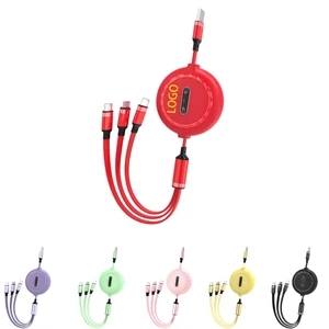 3 In 1 Store The Charging Retractable Usb Cable