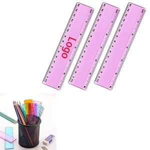 Transparent Plastic Rulers with Inches and Centimeters