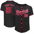 Custom Button Down Baseball Jersey (Full Dye Sublimation) | https://www.bestnamebadges.com