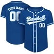 Custom Button Down Baseball Jersey (Full Dye Sublimation) | https://www.bestnamebadges.com