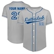 Custom Button Down Baseball Jersey (Full Dye Sublimation) | https://www.bestnamebadges.com