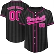 Custom Button Down Baseball Jersey (Full Dye Sublimation) | https://www.bestnamebadges.com