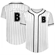 Custom Button Down Baseball Jersey (Full Dye Sublimation) | https://www.bestnamebadges.com