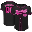 Custom Button Down Baseball Jersey (Full Dye Sublimation) | https://www.bestnamebadges.com