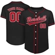 Custom Button Down Baseball Jersey (Full Dye Sublimation) | https://www.bestnamebadges.com