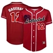 Custom Button Down Baseball Jersey (Full Dye Sublimation) | https://www.bestnamebadges.com