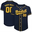 Custom Button Down Baseball Jersey (Full Dye Sublimation) | https://www.bestnamebadges.com