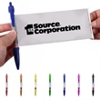 Promotional Advertising Paper Roll Ballpoint Pen | https://www.bestnamebadges.com