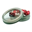 Candy Window Tin Short Round | https://www.bestnamebadges.com