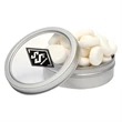 Candy Window Tin Short Round | https://www.bestnamebadges.com