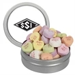 Candy Window Tin Short Round | https://www.bestnamebadges.com