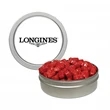 Candy Window Tin Short Round | https://www.bestnamebadges.com