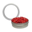 Candy Window Tin Short Round | https://www.bestnamebadges.com