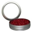Candy Window Tin Short Round | https://www.bestnamebadges.com