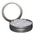 Candy Window Tin Short Round | https://www.bestnamebadges.com